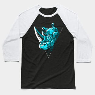 Cyber Rhino Punk Baseball T-Shirt